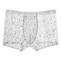 Men's ice silk boxer shorts with camouflage pattern in black leopard, zebra, or geometric design options