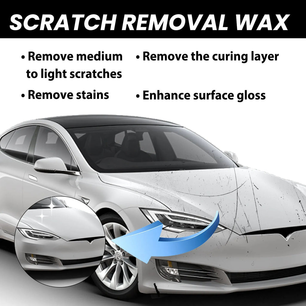 120ml car scratch wax polish kit with sponge and towel for automotive paint repair