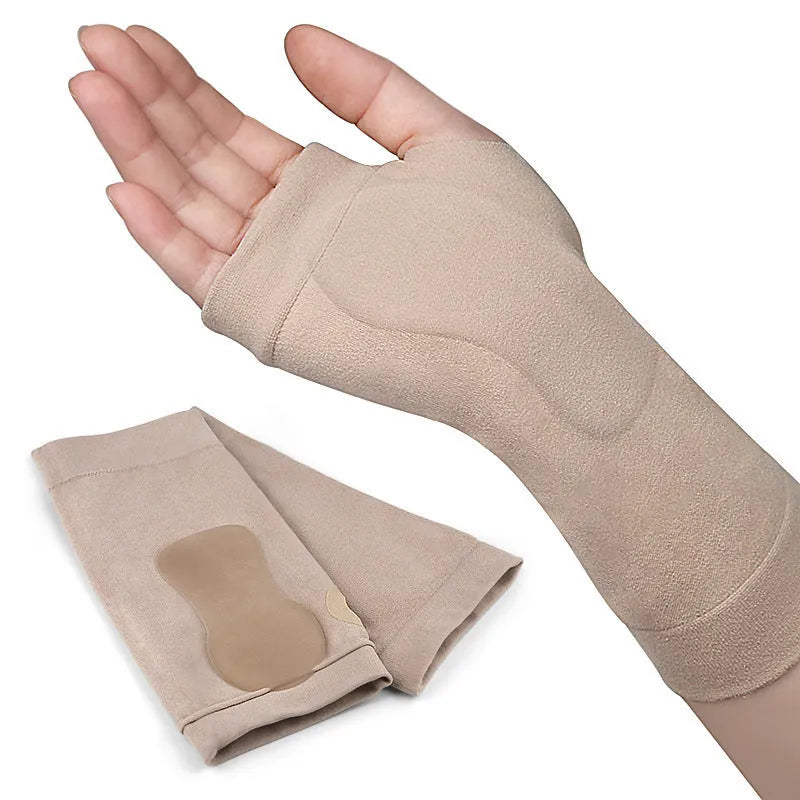 Soft wear-resistant sports fitness wristband in skin colour for wrist support during running and cycling
