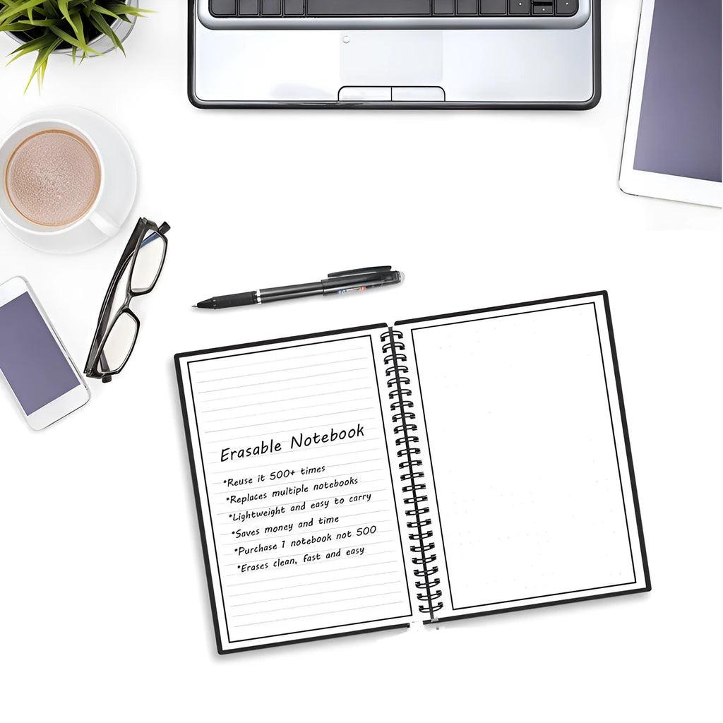 Business intelligence notebook with PVC cover, 30 sheets, 181 x 255 mm, available in A5 and B5 styles