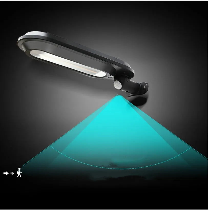 Solar wall light IP65 3.6W LED 240x80x30mm black or white shell for garden fence corridor