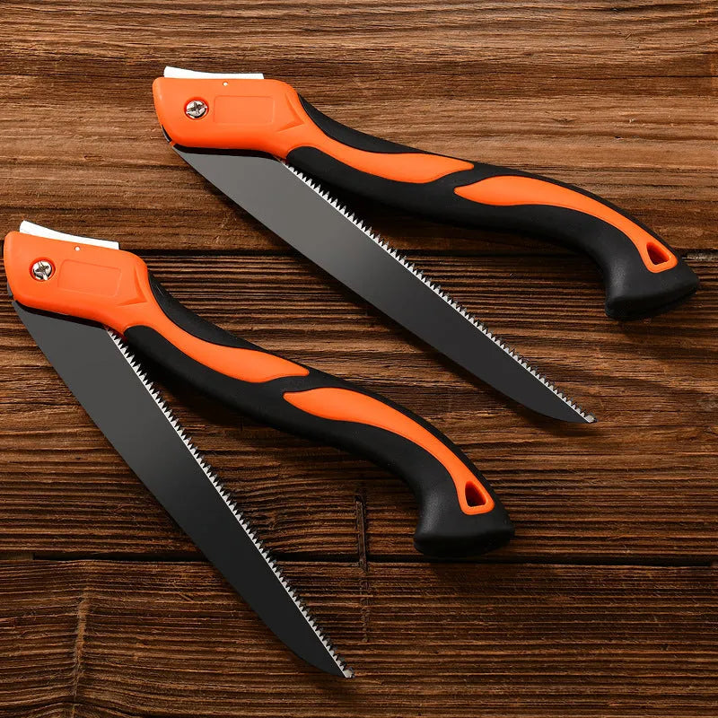 53cm SK5 folding saw with ABS grip, three-side fine grinding and serrated quenching on blade