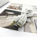 Type-C to 3.5mm braided AUX audio cable in pure colour options for car audio system connection