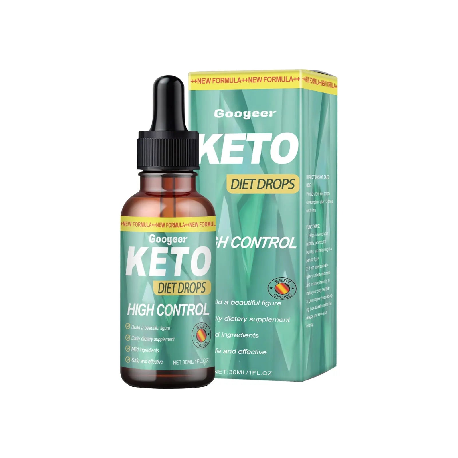 Googe Diet Drops 30ml bottle with dropper for topical weight management treatment