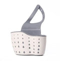 Rubber kitchen drain holder 22 x 13 x 0.5cm hook type rack for sponge, soap, and cleaning brush in beige green or pink