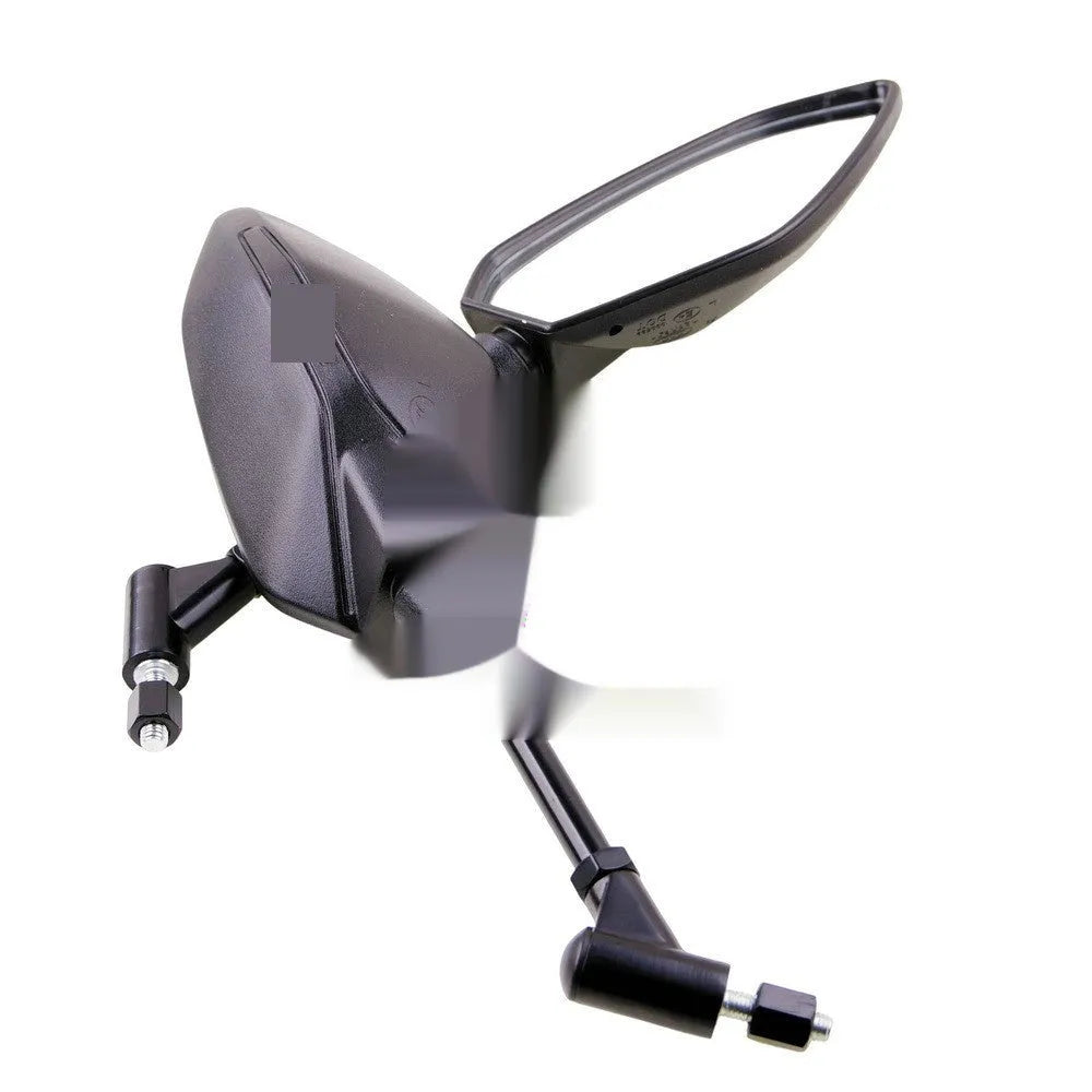 Black cross-border four-wheel ATV rearview mirror with ABS cover and chrome-plated mirror surface