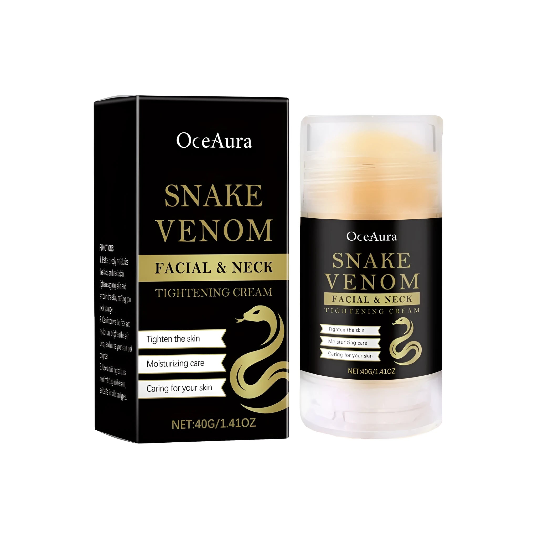 40g nursing stick of tightening cream with synthetic peptide and vitamin C.