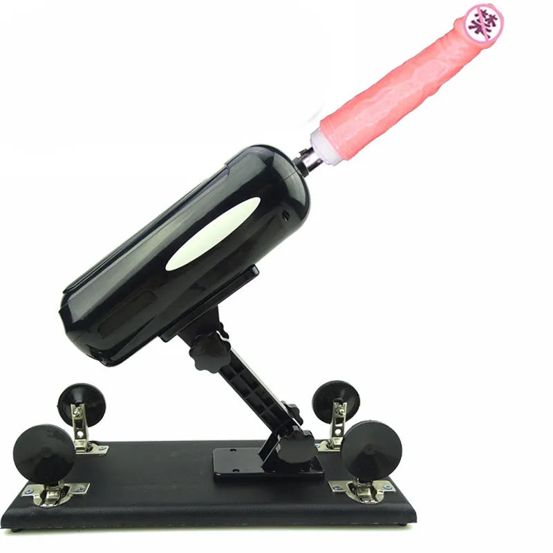 Bobb women's automatic telescopic thrusting sex toy in purple, black and pink colours