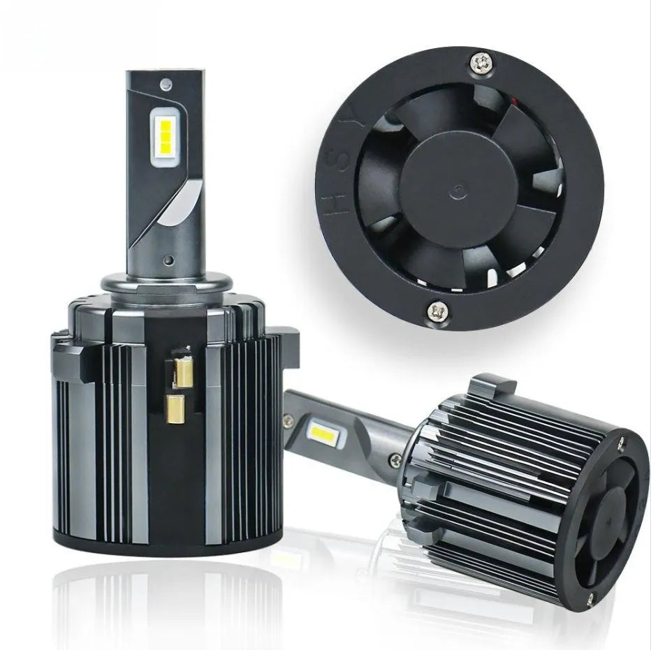 Golf 7 LED low beam headlight bulb replacement with aviation aluminium housing