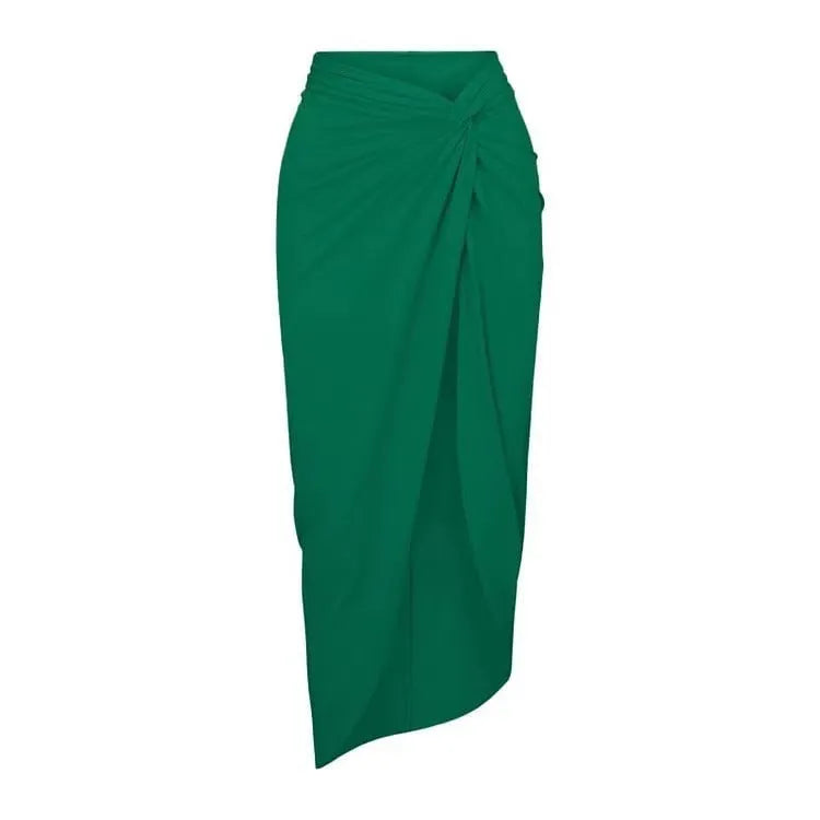 Women's gauze skirt one-piece swimsuit in polyester fabric