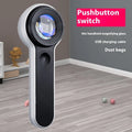 60x LED magnifying glass with USB charging, silver finish, showing 30mm lens and button control