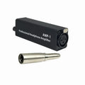 Headphone volume adjustment converter with XLR interface, AMP1 model, compact size 9.6cm x 2.6cm x 3.15cm
