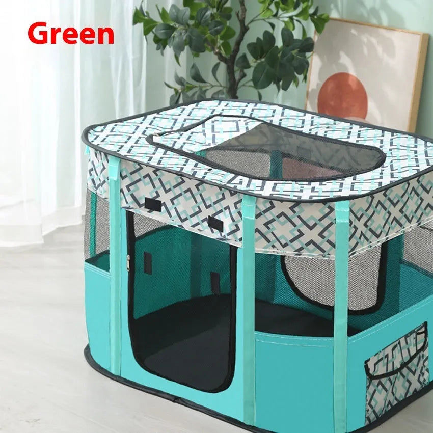 Breathable cloth cat delivery room pet tent in yellow carrot design with size M dimensions