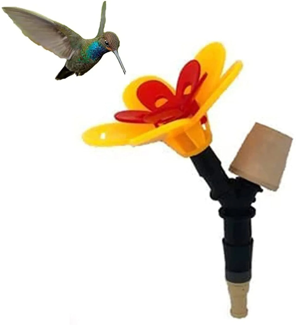 Wine bottle bird feeder for outdoor garden and courtyard decoration, single head or three heads option