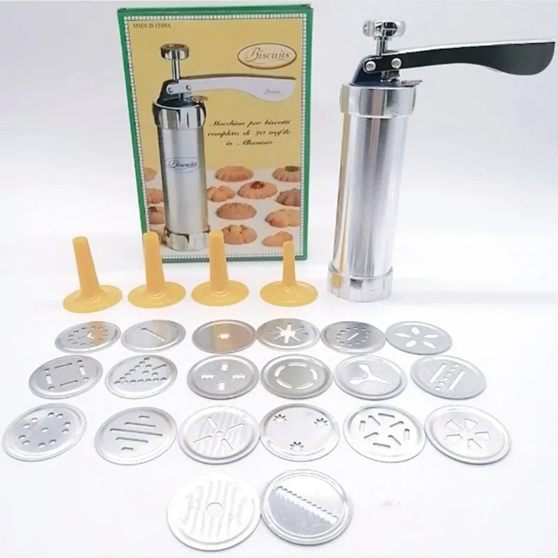 Stainless steel irregular biscuit mould decorating gun baking tool 22x15.5x6cm style 2098