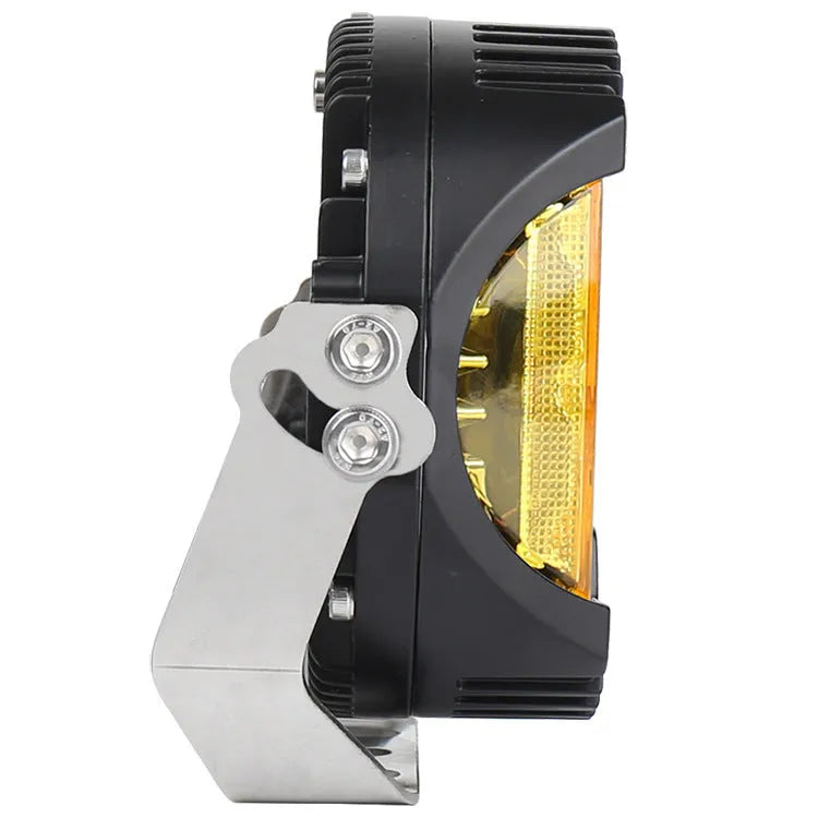 LED gold work light 50W 5000lm 6500K yellow for off-road vehicle modification, die-cast aluminium alloy, 12-30V