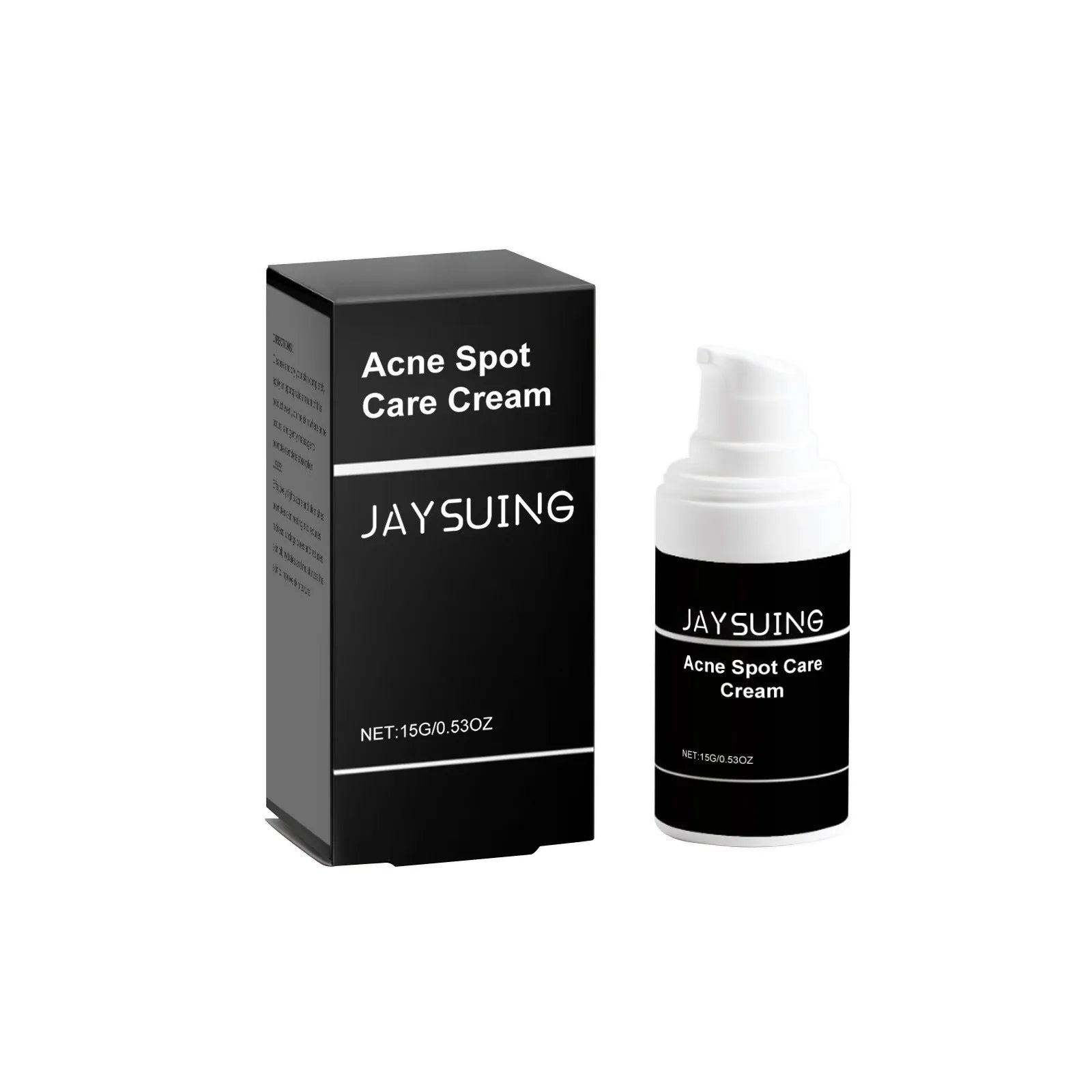 15g jar of hydrating acne face cream with mint leaf and tea tree oil