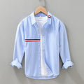 Hong Kong style ins loose cotton blend shirt in non-ironing fabric available in multiple colours and sizes