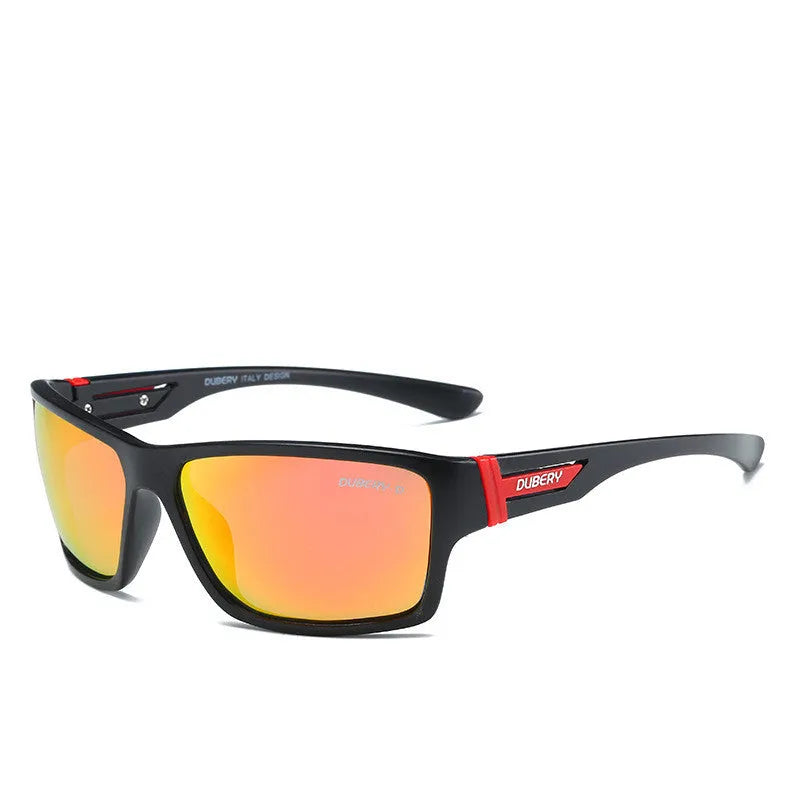 Sports polarized sunglasses with resin lens for cycling and fishing, adult unisex fit, six colour options