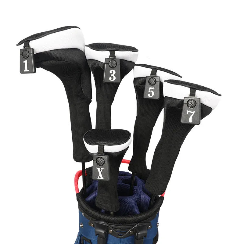 Golf protective case in orange for club storage and transport accessory