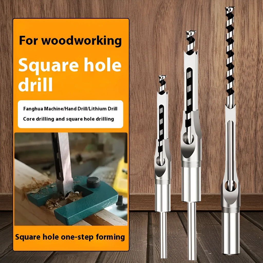12.7mm square hole drill bit woodworking tool with carbon steel construction