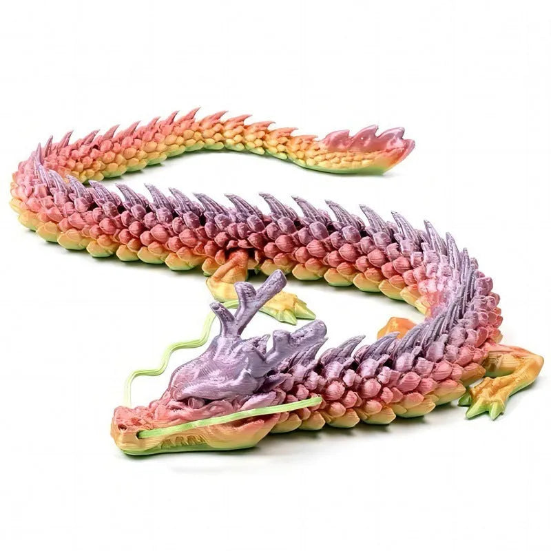 30cm 3D printed plastic Chinese dragon car decoration ornament in multiple colour options