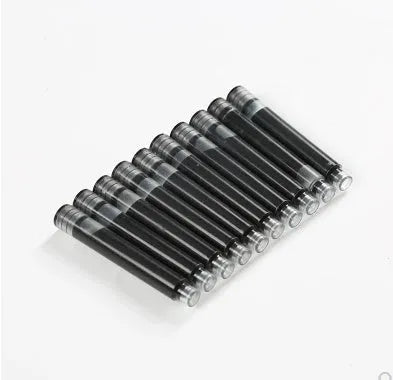 Pack of 10 small steel ink sac bladders for vintage fountain pen repair.
