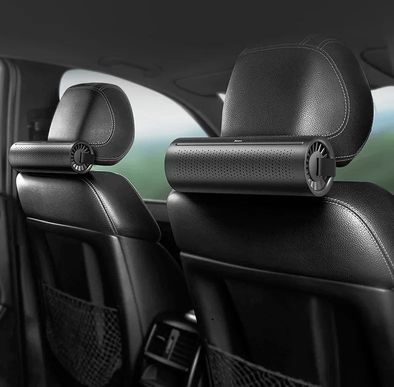 BASEUS black car air purifier with activated carbon crystal and magnetic enclosure