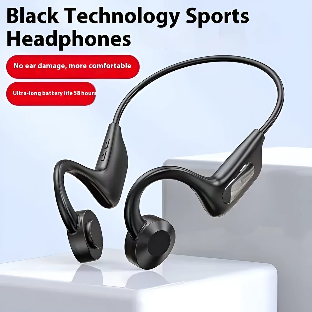 YYK-Q33 Bluetooth bone conduction wireless headset Q33 Black ABS earpiece ear-mounted design