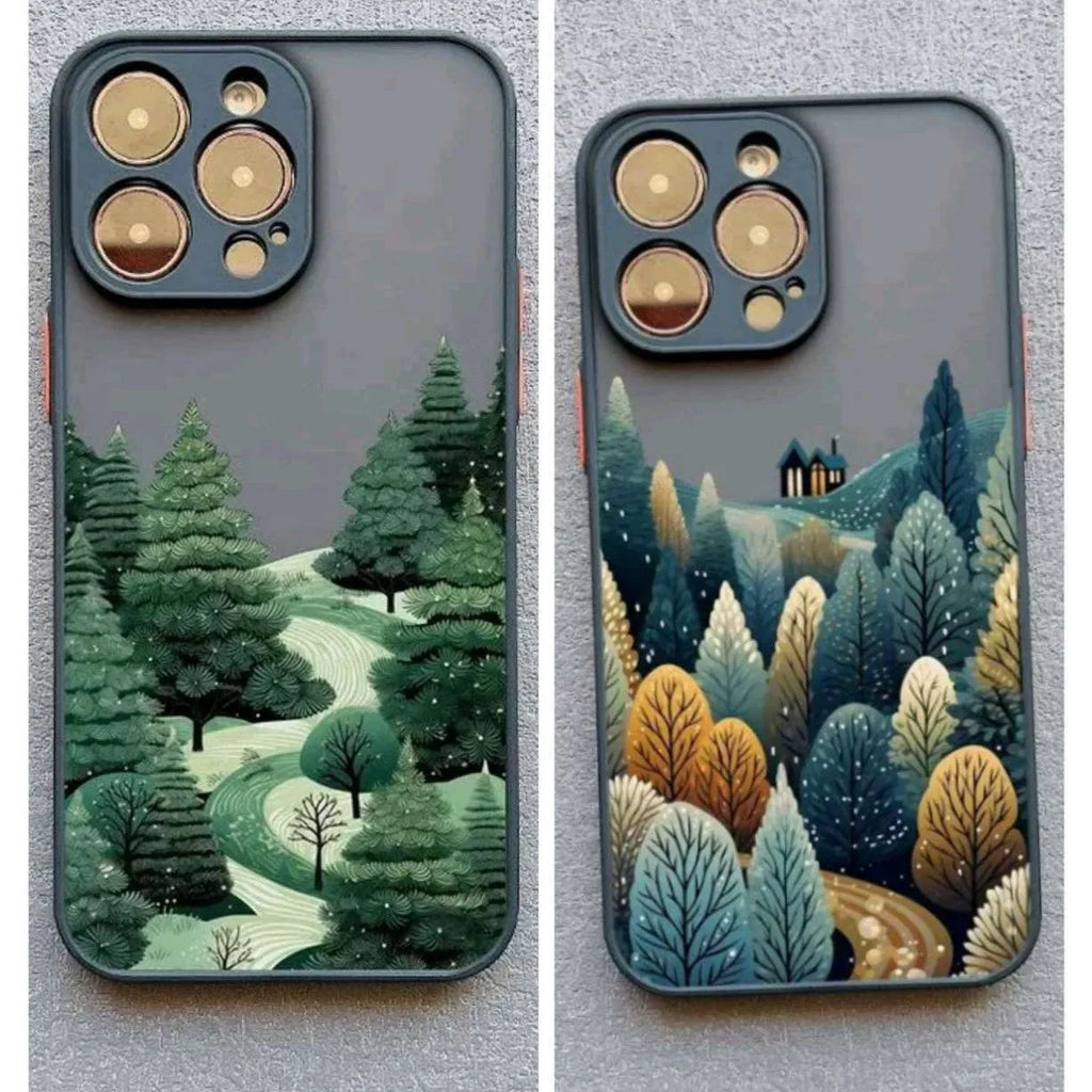 Forest Snow Advanced Green hard PC phone case for Apple iPhone