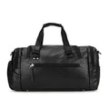 Large black travel shoe bag with dimensions 52cm by 19cm by 27cm.