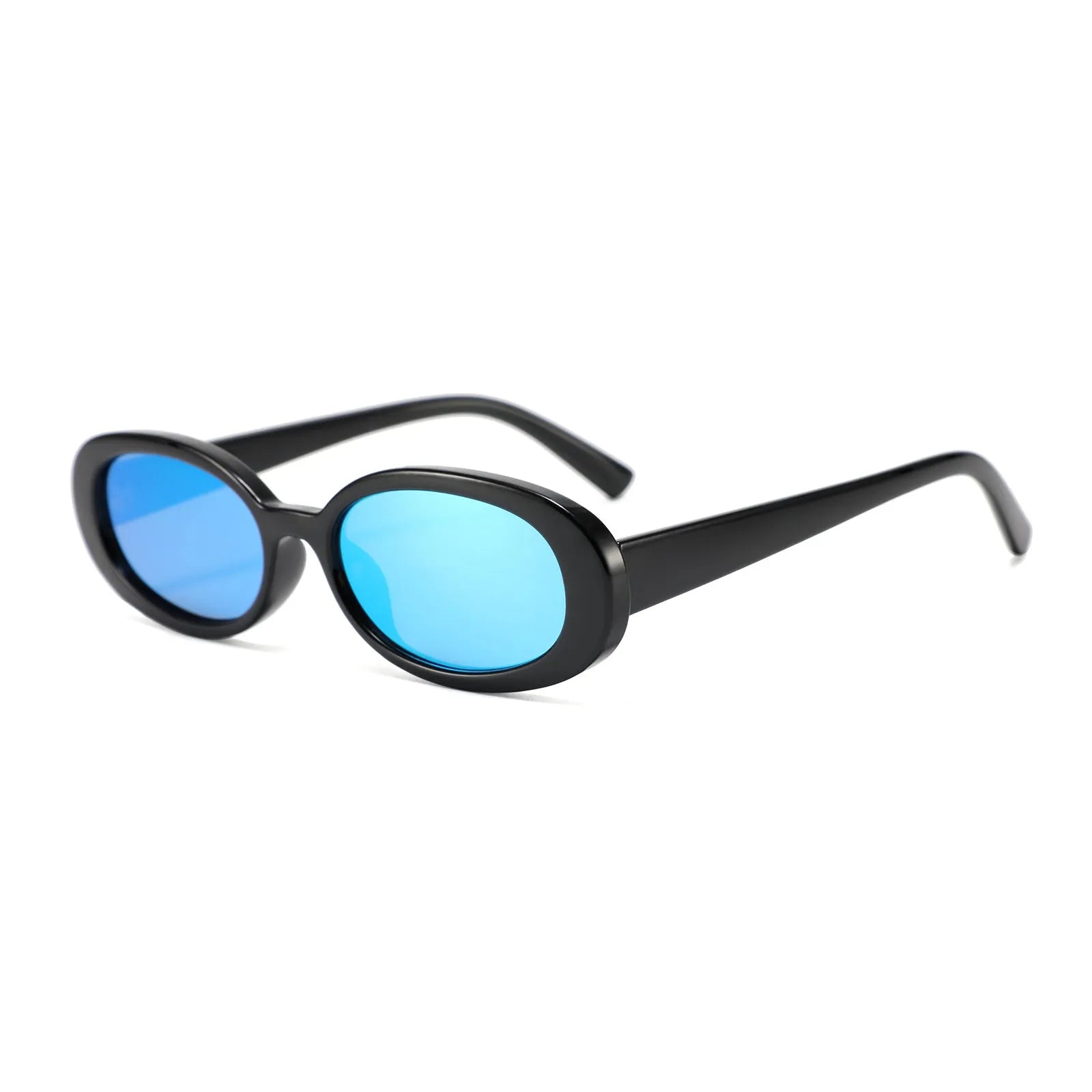 European American style small frame oval sunglasses for women with PC construction