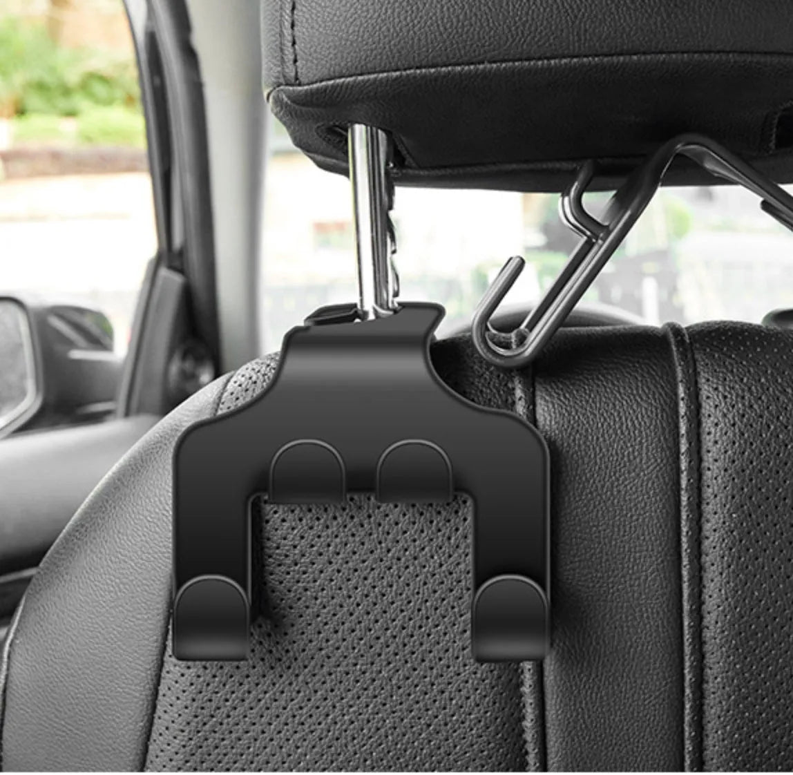 ABS car multifunction hook and mobile phone bracket two-piece set for vehicle organisation
