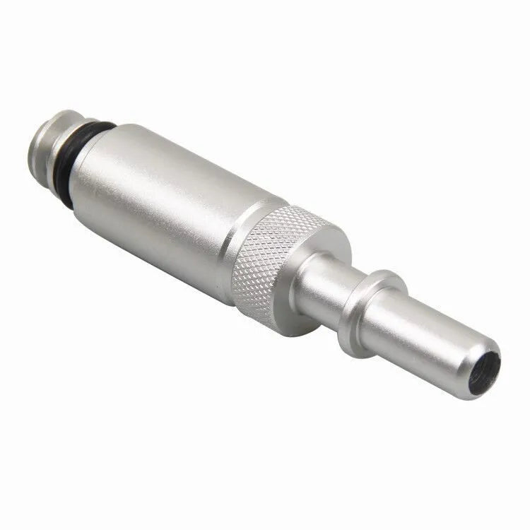 Silver metal transmission refuelling joint tool for VAS6262-9 service kits.