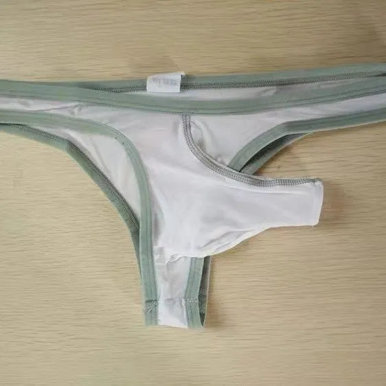 Men's Ice Silk Elephant Nose Briefs in multiple colours showing the brief style and lightweight fabric.