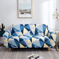 Elastic polyester sofa cover with striped pattern in modern simple style, available in multiple seat sizes.