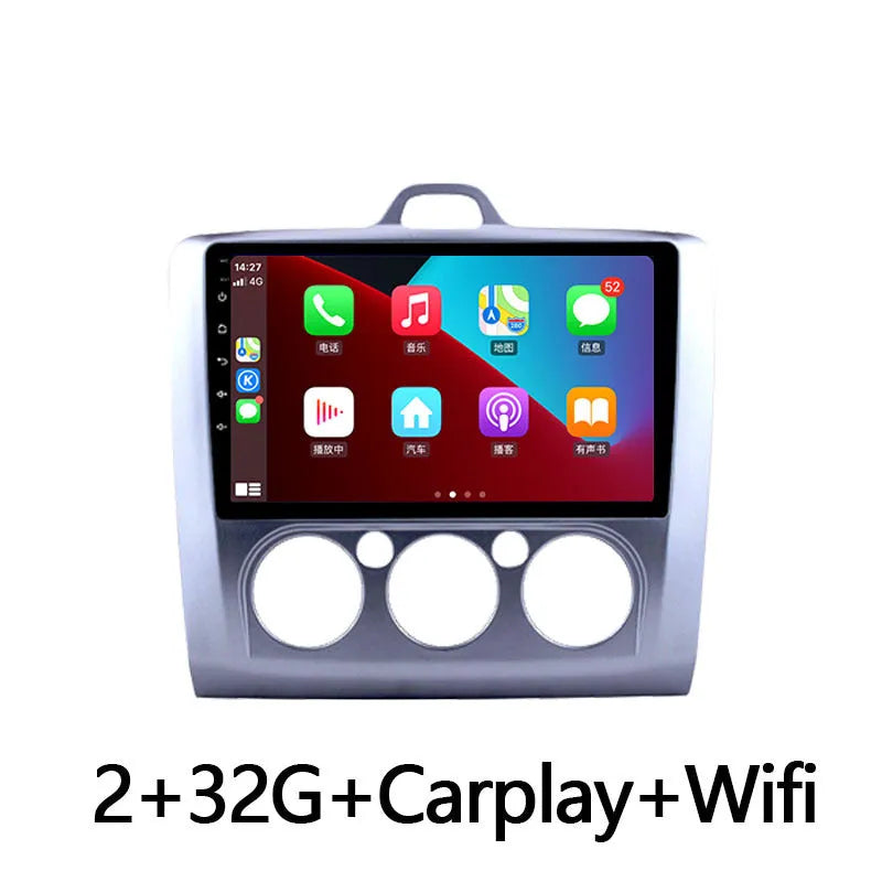 9-inch Android car stereo with wireless CarPlay for Volkswagen Fox manual air conditioning vehicles