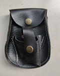 Slingshot leather belt bag with steel balls for outdoor hunting use