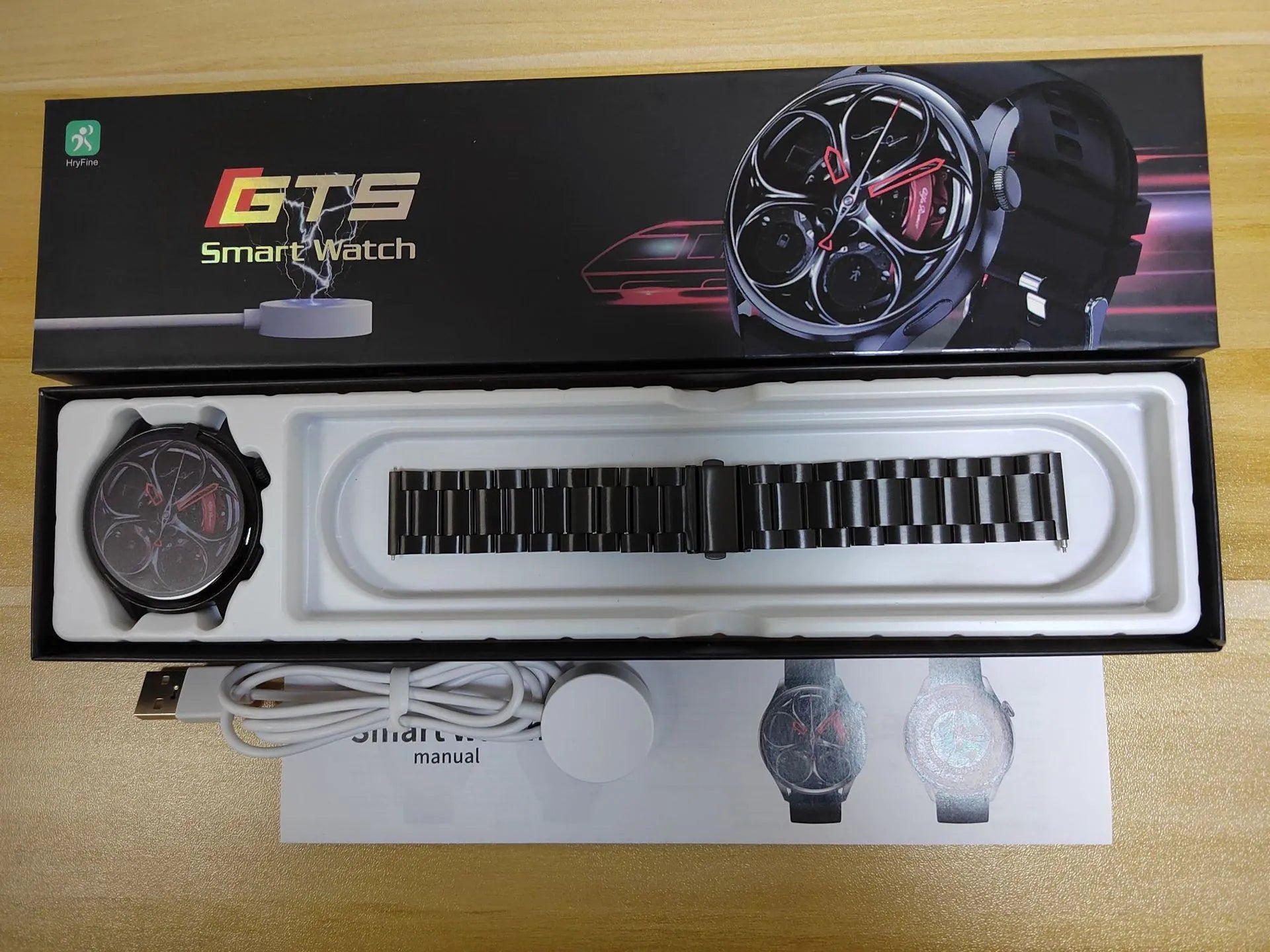 Bluetooth smart watch with heart rate blood pressure blood oxygen monitor 1.28 inch screen IP68 waterproof
