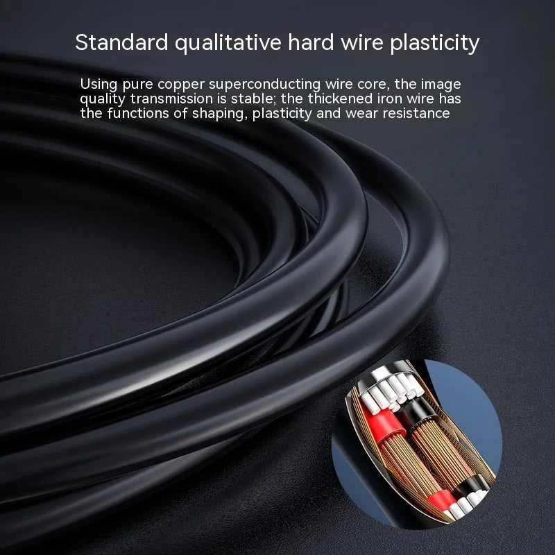 Waterproof HD inspection camera with 8mm diameter probe and multiple cable length options