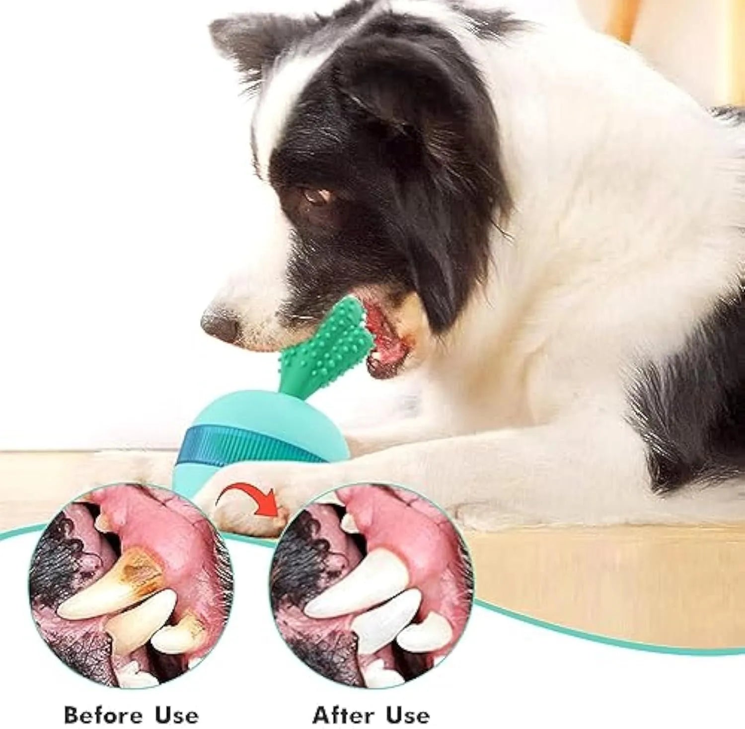 Blue durable rubber interactive treat dispensing ball dog toy