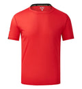 Men's solid colour quick-drying ice silk shirt with short sleeves for summer sports and leisure wear