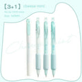 Four double-ended practice calligraphy pens with 0.5mm tips and fluorescent refills.