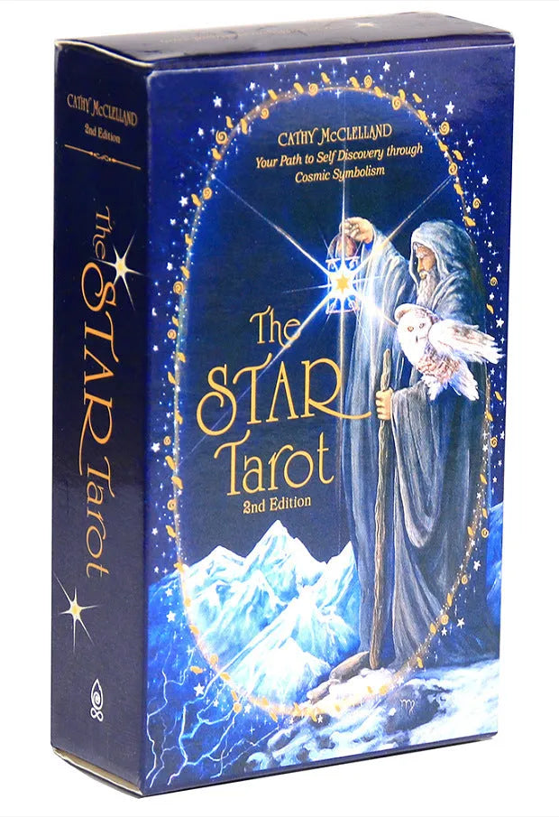 English Tarot Oracle Card Prism Card deck with coated paper finish, 44-78 cards in narrow and wide sizes, full English text.