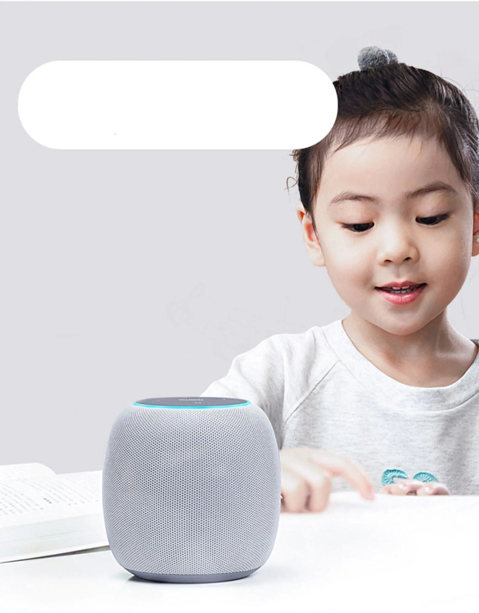 Mini artificial intelligence wireless Bluetooth speaker with voice control functionality
