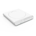 Pink and white USB-powered heating coaster pad for mugs