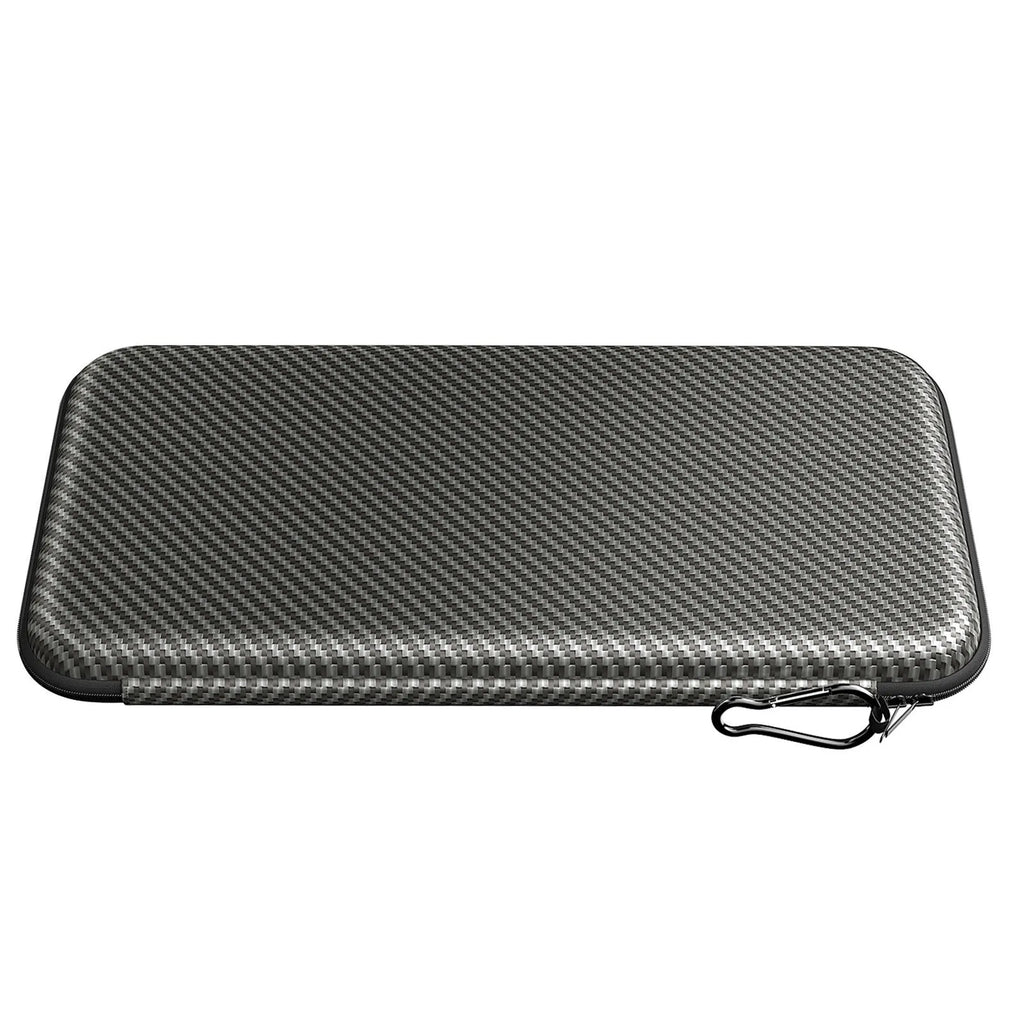 Silver grey golf double glove storage bag with two wall mounting brackets for organised golf accessory storage