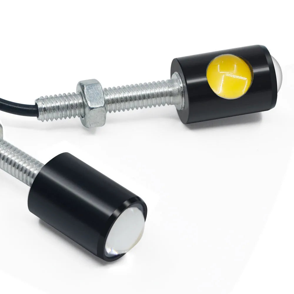 Aluminium shell license plate light for GM vehicles in white, red, blue, ice blue, or yellow.