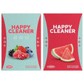 Watermelon Electrolytic Powder HAPPY CLEANER sachet pack, adult hydration supplement, strawberry and watermelon flavours