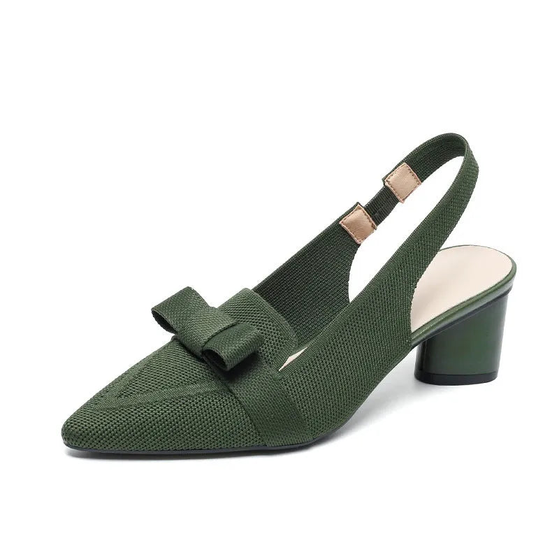 Women's closed toe high heel sandals with ankle strap in butterfly colours